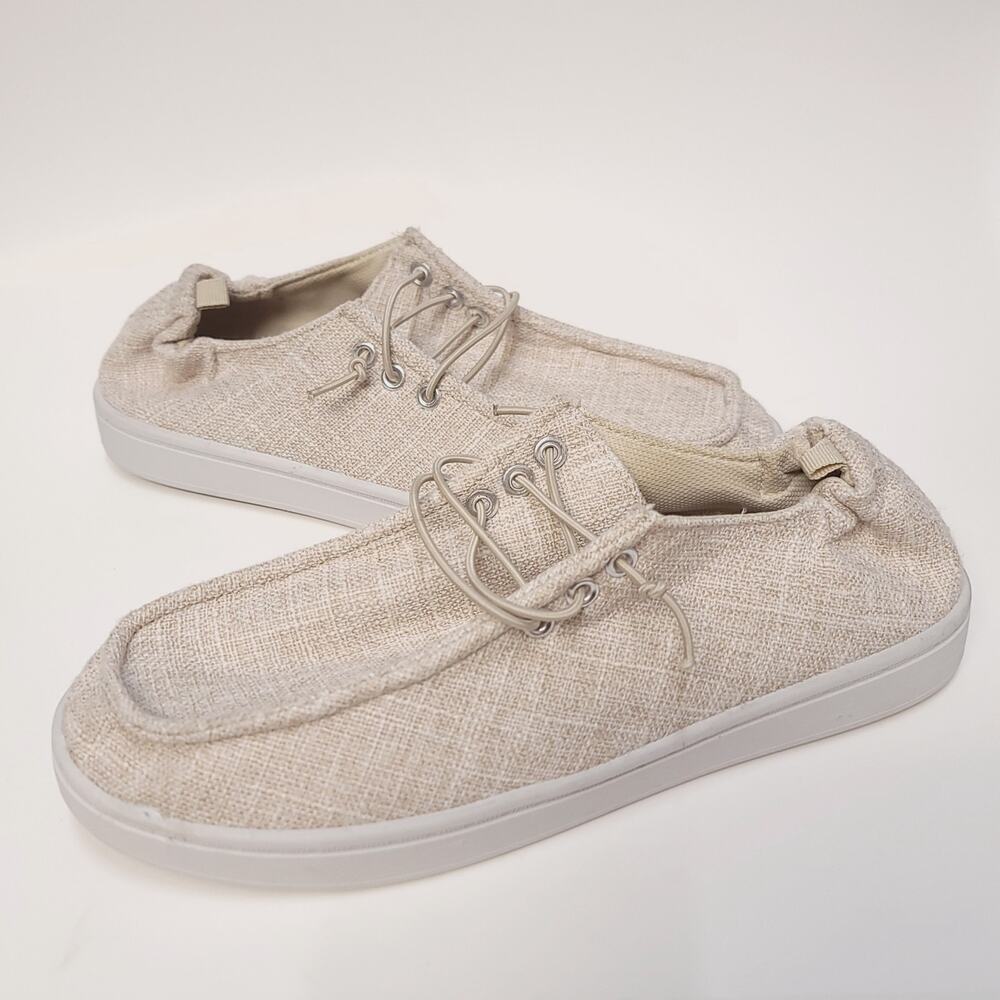 Sole Mates Canvas Shoes Size 10 Canvas Tan Beige Womens Shoe Used​